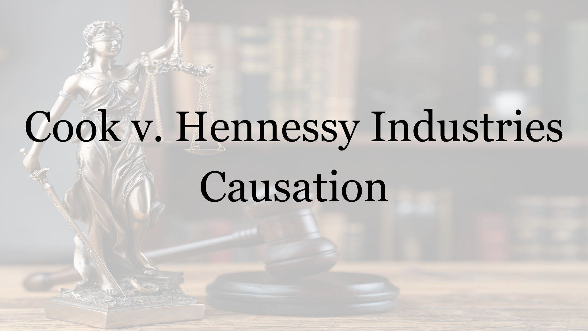 Cook Causation