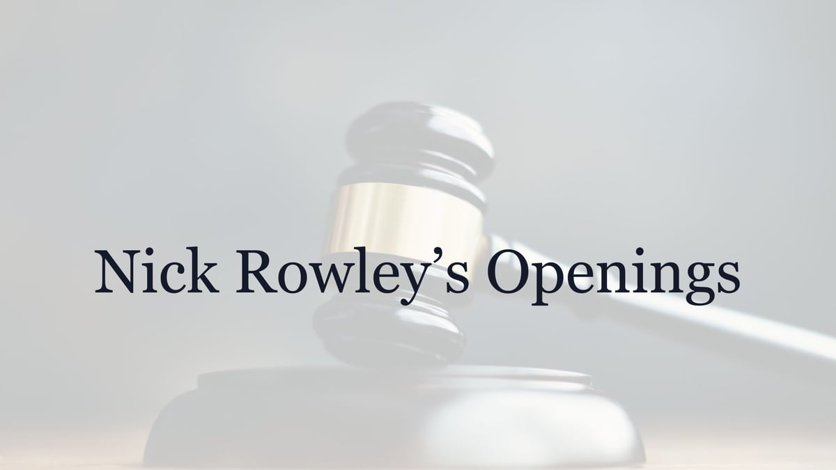 Nick Rowleys Openings